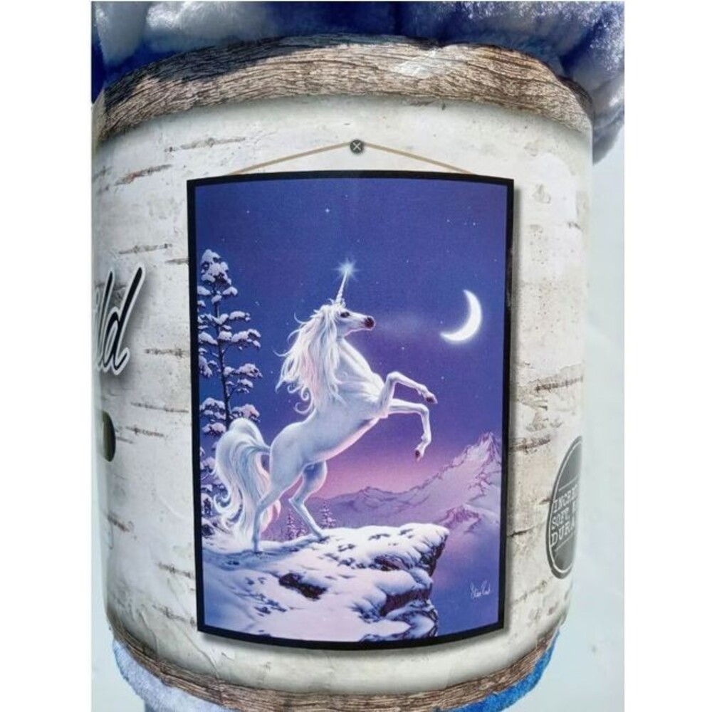 American Heritage Collection Everwild Unicorn Plush Throw, Size 50" x 60"